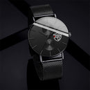 reloj hombre 2022 Mens Fashion Ultra-thin Watches Men Business Casual Stainless Steel Mesh Belt Quartz Watch relogio masculino