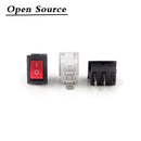 5/10Pcs Push Button Switch 10x15mm SPST 2Pin 3A 250V KCD11 Snap-in on/Off Rocker Switch 10MM*15MM Black Red and White