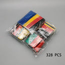 164pcs 328pcs 2:1 Heat Shrink Tube Kit Shrinking Assorted Polyolefin Insulation Sleeving Wire Cable 8 Sizes