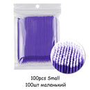 100PCS/Bag Eyelash Brushes Disposable Cotton Swab Micro Individual Eyelashes Microbrush Lash Removing Lash Extension Accessories