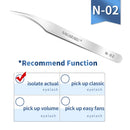 NAGARAKU Eyelash Extension Tweezers Makeup Stainless Steel Non-magnetic Pincet Volume Eyelash Tweezers 3D accurate