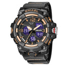 Sport Watch Military Watch For Men Alarm Clock Stopwatch LED Digital Back Light Dual Time Display 8008 Men&
