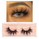 FOXESJI Makeup Eyelashes 3D Mink Lashes Fluffy Soft Wispy Natural Cross Lash Extension Reusable Fake Lashes Mink False Eyelashes