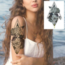 Realistic Sexy Peony Tattoos Temporary Women Adult Flower Arm Tattoos Sticker Waterproof Fake Floral Bloosom Body Leg Art Tatoos