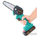 Cordless Electric Chain Saw Household Small Handheld Electric Saw Wireless Lithium Battery Outdoor Logging Orchard Electric Prun