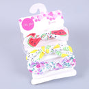 3Pcs/set Baby Headband Floral Solid Color Dot Printed Pink Bows Newborn Baby Girl Headband Hair Accessories Girls Turban