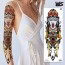sexy tattoo stockings thigh leg temporary tatoos for women girls body stickers flowers peonies carp fish dragon snake tattoo big