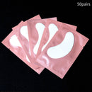 50pairs/pack Hydrating Eye Tip Stickers Wraps Eye Care Pad New Paper Patches Under Eye Pads Lash Under Eye Gel Patches