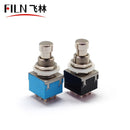 9 pin Guitar Effects Pedal Box Stomp Foot Latching 3PDT Switch True Bypass
