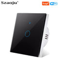 Wifi EU Wall Touch Switch Smart Light Switch 1/2/3 Gang No Neutral Wire Required Tuya Smart Life Home Support Alexa Google Home