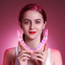 HSKOU Facial Lifting Device LED Photon Therapy Facial Slimming Vibration Massager Double Chin V-shaped Cheek Lift Face