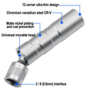 Socket Wrench Magnetic 12 Angle Repairing Removal Tool Thin Wall 3/8" Drive Sockets for 14/16mm Spark Plug