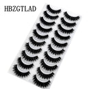 NEW 10 Pairs Natural False Eyelashes Fake Lashes Long Makeup 3d Mink Lashes Extension Eyelash Mink Eyelashes for Beauty 54