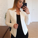 VITIANA Women Thin Coat Spring 2020 Female Long Sleeve Open Stitch White OL Womens Jackets and Coats Femme Plus SIze 5XL Clothes