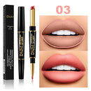 2 IN 1 Lip Liner Waterproof Matte Lipstick Pencil Contour Tint Sexy Red Matte Long Lasting Moisturizer Lipliner Cosmetics TSLM1