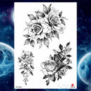 Girls Bracelet Chains Rose Tattoo Stickers Butterfly Body Arm Totem Tattoos Temporary Women Wrist Sexy Black Fake Tatoos