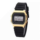 Rose Gold Silver Watches Men Women Electronic Digital Display Retro Style Clock Men&