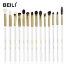 BEILI Black 10-19Pcs Makeup Brushes Natural Hair Eyeshadow Blending Eyeliner Makeup Brush Set Shader Eyebrow brochas maquillaje