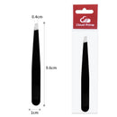 Hair Removal Tweezers Stainless Steel Eyebrow Tweezers Pink Slanted Black Tip Point Face Harmless Makeup Beauty Tool Black/Pink