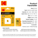 Original Kodak Micro SD Card 128GB Class10 Memory Card 64GB Microsd Flash Drive Card 256GB 32GB V30 U3 cartao de memoria