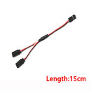 Droyuke 1PCS 15/30/50cm 1to1 1to 2 1 to 3 1 to 4 RC Servo Extension Wire Cable for Futaba JR Male to Female RC Model