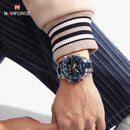 Luxury Brand NAVIFORCE Digital Sport Watch For Men Steel Band Waterproof Chronograph Alarm Clock Luminous Quartz Wrist watch Man