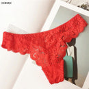 Women Sexy Lace Panties G String Transparent Underwear Hollow Out Panties Mesh Thongs Sex Low Waist Seamless Briefs Lingerie