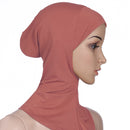 New Fashion Muslim Underscarf Women Veil Hijab Islamic Soft Cotton Solid Color Elastic Comfortable Breathable Casual Turbans