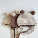 Winter Spring Crochet Baby Hat Soft Pompom Infant Toddler Cap Beanie Solid Color Kids Knitted Warm Bonnet Hat