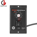 AC Motor Speed Controller AC 220V 400W Motor Speed Pinpoint Regulator Controller Forward Backward for Packaging Printing Food