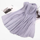 2021 new fashion women Pure color cotton wrinkled cotton foulard femme musulman shawl islamic clothing Hijab muslim headscarf