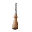 3 size A4mm A6mm A8mm Practical Leather Craft Edge Beveler Skiving Beveling Knife DIY Cutting Hand Craft Tool with Wood Handle