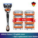 Safety Razor Gillette Fusion 5 Proglide Straight Shaver For Men Shaving Machine With Blades Shave Cassettes For Beard Shavette