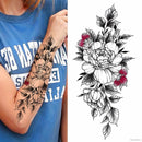 Sexy Flower Bird Temporary Waterproof Tattoo Sticker Girl Butterfly Dreamcatcher Cross Body Arm Sleeve Chest Fake Totem Women