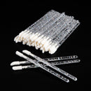 50Pcs Disposable Lip Brush Eyelash Brushes Crystal Lashes Micro Brushes Eyelash Extension Applicator Cleaner Beauty Makeup Tools