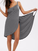 YILINHAN New Fashion Scarf Women Bathing Suit Bikini Swimwear Striped Sling Cover Up Backless Beach Maxi Dress Wrap Pareo