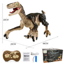 2.4G RC Dinosaur Raptor Jurassic world Remote Control Velociraptor Toy Electric Walking dragon Toys For Children Christmas Gifts