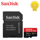 SanDisk Extreme Pro Flash 128GB Card Micro SD Card SDXC UHS-I 400GB 256GB 64GB U3 V30 TF Card Memory Card Adapter for Camera DJI