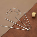 LMDZ Leather Sewing Kit with Waxed Thread Leather Needle Sewing Awl Thimble Leather Working Tools for Shoemaker Canvas Repair