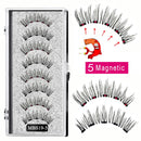 MB Anniversary 5 Magnetic Eyelashes With Tweezers Natural Wispy Faux Cils magnetique Mink Lashes Professional Eye Lashes Set