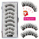 MB Anniversary 5 Magnetic Eyelashes With Tweezers Natural Wispy Faux Cils magnetique Mink Lashes Professional Eye Lashes Set