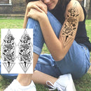 Realistic Sexy Peony Tattoos Temporary Women Adult Flower Arm Tattoos Sticker Waterproof Fake Floral Bloosom Body Leg Art Tatoos