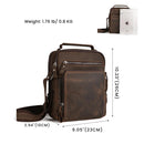 JOYIR New Genuine Leather Men Vintage Handbags Small Flap Men&