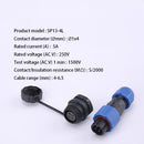 SP13 IP68 waterproof connector male plug & female socket 1/2/3/4/5/6/7/9 pin panel Mount wire cable connector aviation plug