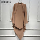 Siskakia Dubai Turkish Turban Solid Muslim Women khimar Wrap Malaysia Shawls Scarves Moroccan Hijabs 15 colors Eid 2021