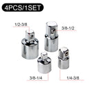 1/4" 3/8" 1/2" Ratchet Wrench Adapter Chrome Vanadium Steel Sleeve Adapter Drive Socket Converter Wrench-sleeve Joint Converter