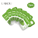 LAIKOU 7pcs Matcha Green Clay Mud Face Mask Anti wrinkle Night Facial Packs dark circle Moisturize Anti-Aging Mask for facecare