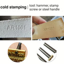 Customized LOGO Leather stamp Copper Brass Wood Paper Skin Bread Cake Die Heating Emboss Mold Letter Metal Stamp Brand iron skin