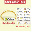 Children's Name Seal Custom Student's Name Stamp Kindergarten Clothes Waterproof Name Sticker Will Not be Washed Off Christmas