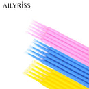 100PCS/Bag Eyelash Brushes Disposable Cotton Swab Micro Individual Eyelashes Microbrush Lash Removing Lash Extension Accessories